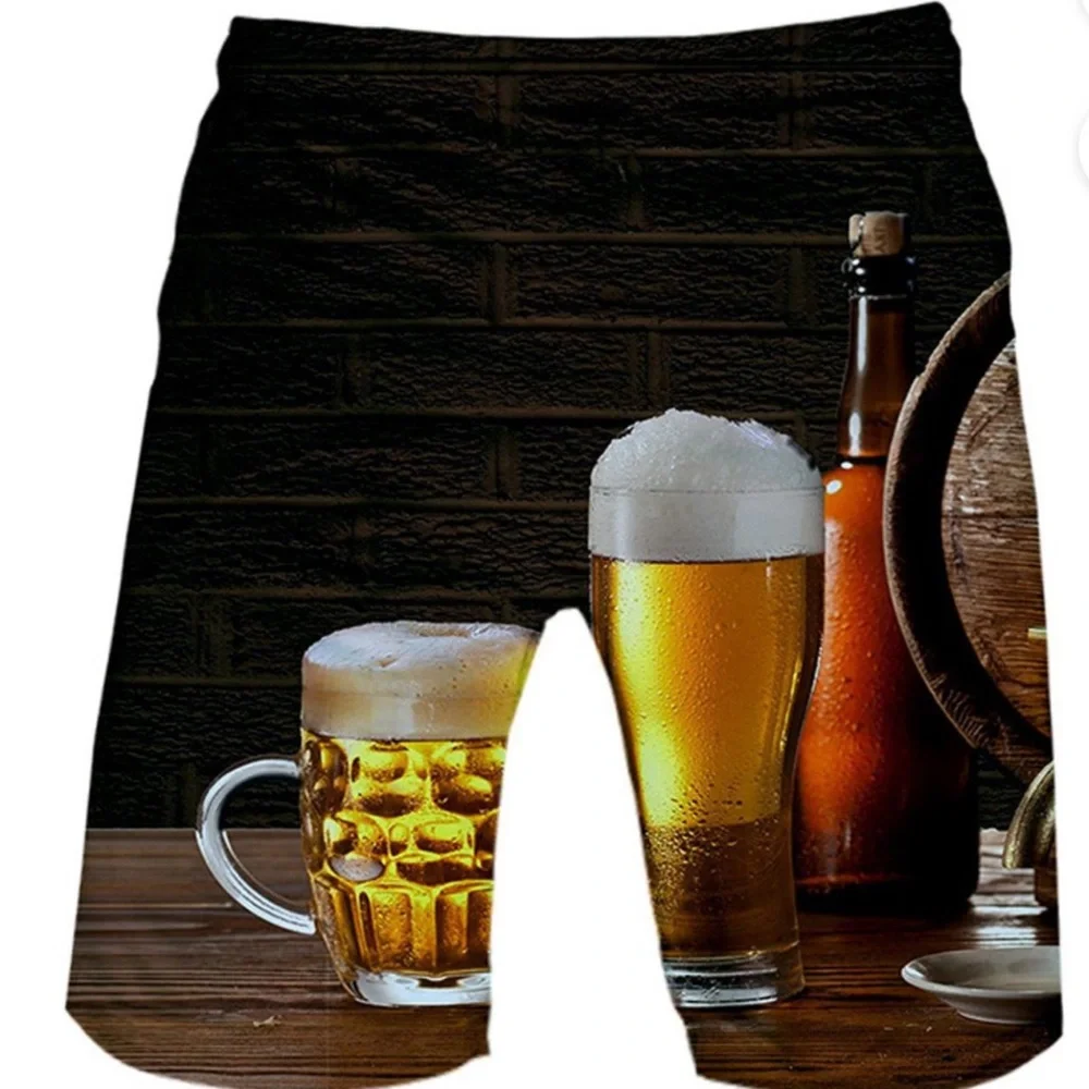 BRAND NEW Men's Loose Beer Shorts  Quick Dry Swimsuit Drawstring closure Size 4X - Picture 2 of 2